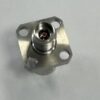 2.92 mm DC block male to female with 4-hole flange, 40 GHz 2.92 mm DC block male to female with 4-hole flange, 40 GHz
