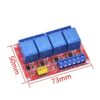 5V relay module with optocoupler isolation