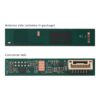 60 GHz AiP gesture radar module, antenna side and connector side