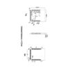 60 GHz presence and tracking radar module dimension drawing, 31.5 x 25 mm