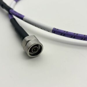 Armored N male to N male phase stable microwave test cable DC to 18 GHz