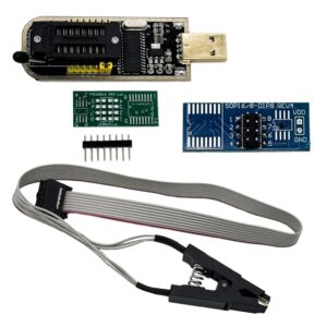 CH341A USB SPI flash programmer with SOIC8 test clip