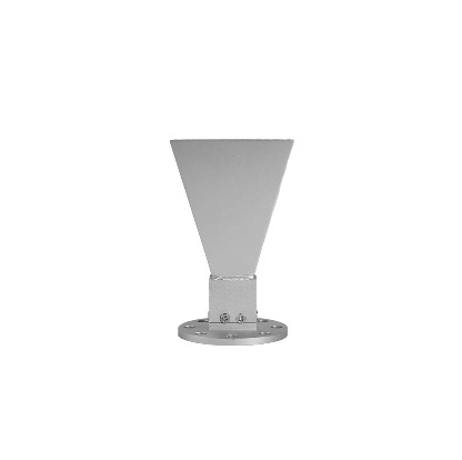 Broadband double ridged horn antenna 0.8–10 GHz with N female connector