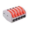 5-port lever wire connector, 0.08-2.5 mm2