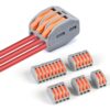 Lever wire connectors 2 3 5 port compact splicing