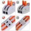 Lever wire connectors 2 3 5 port compact splicing