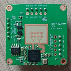 NDTH7 bare radar PCB, antenna side Bare NDTH7 80 GHz (76–81 GHz) radar level sensor PCB, antenna side, silkscreen ADTH3102JDM44