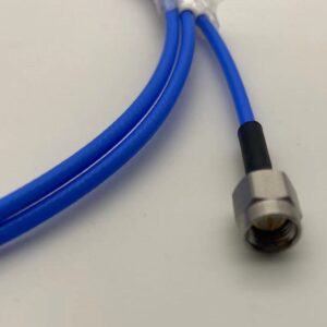 SMA male to SMA male semi-flexible coaxial jumper cable DC to 18 GHz