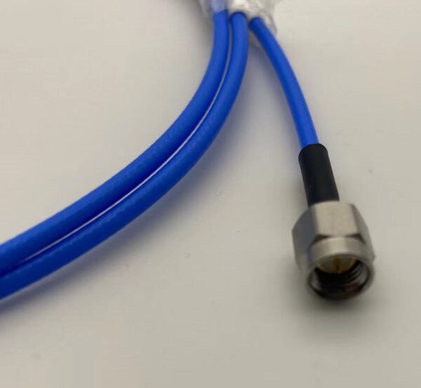 SMA male to SMA male semi-flexible coaxial jumper cable DC to 18 GHz SMA male to SMA male semi-flexible coaxial jumper cable DC to 18 GHz