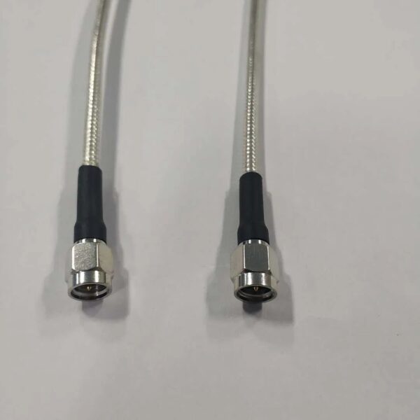 SMA male to SMA male semi-flexible coaxial jumper cable DC to 18 GHz SMA male to SMA male semi-flexible coaxial jumper cable DC to 18 GHz
