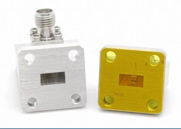 WR-28 waveguide to 2.92 mm female coaxial adapter, Ka band 26.5–40 GHz WR-28 waveguide to 2.92 mm female coaxial adapter, Ka band 26.5–40 GHz