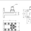 WR-28 waveguide to 2.92 mm female coaxial adapter, Ka band 26.5–40 GHz WR-28 waveguide to 2.92 mm female coaxial adapter, Ka band 26.5–40 GHz